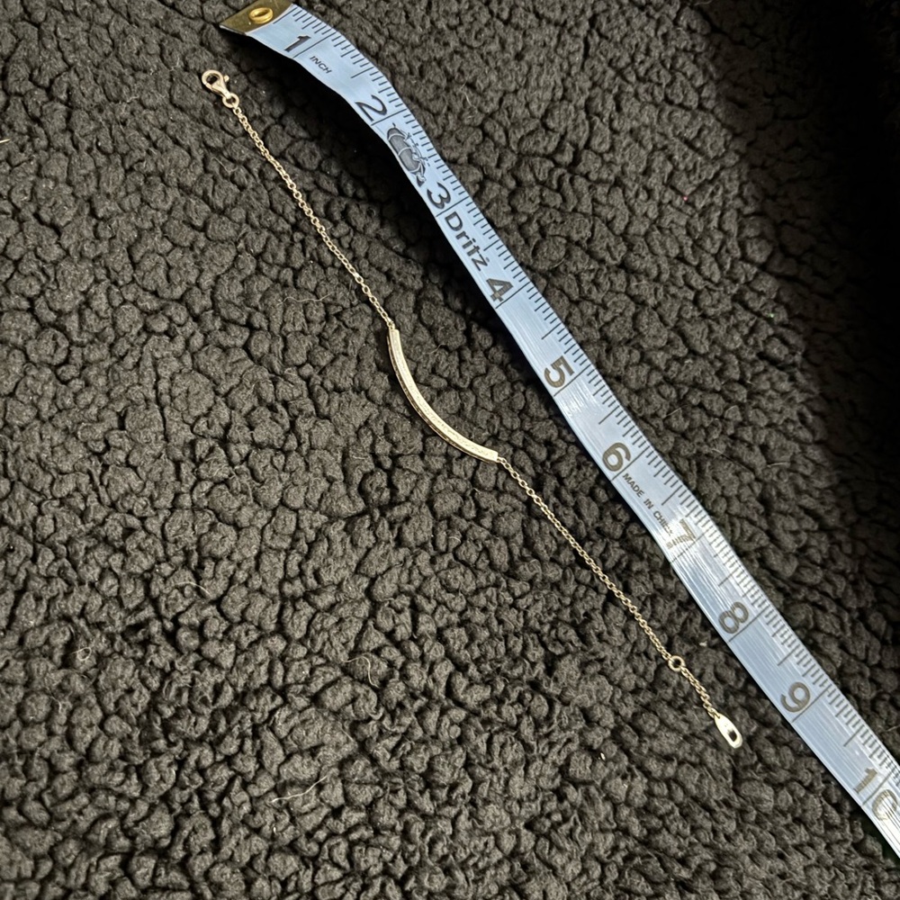 Sterling and diamond bracelet